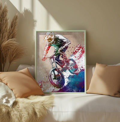 MTB Biker Art Cycling Sport 4