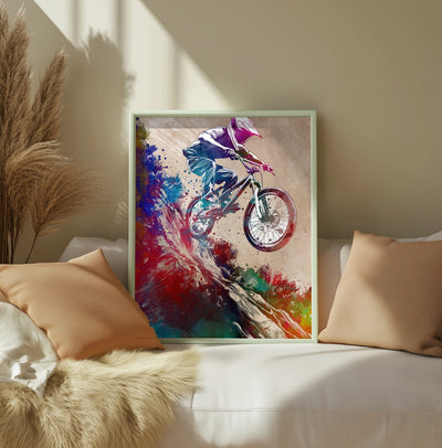 MTB Biker Art Cycling Sport 5