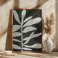 Linocut Branch #3 / White &amp; Black