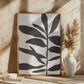 Linocut Branch #3 : Black & White
