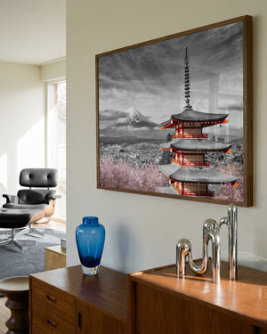 Cherry Blossoms Mount Fuji Pagoda