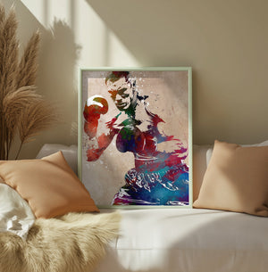 Boxing sport art