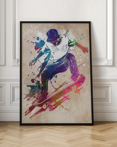 Skateboard sport art