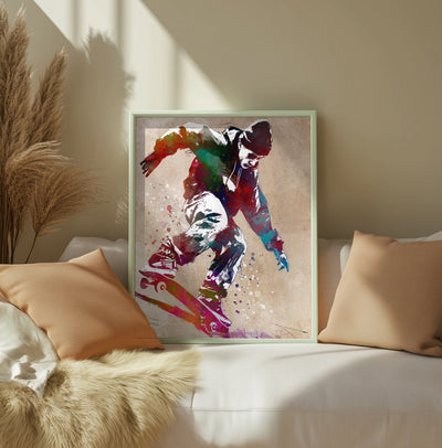 Skateboard sport art