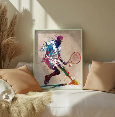 Tennis sport art