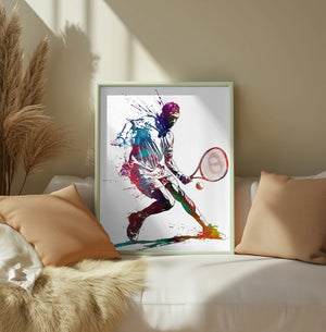 Tennis sport art