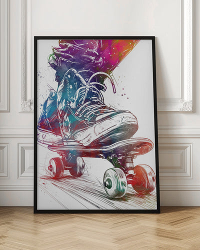Skateboard sport art
