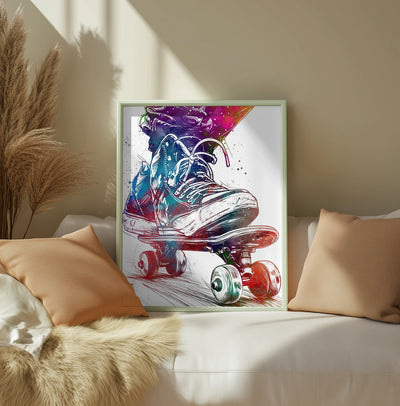 Skateboard sport art