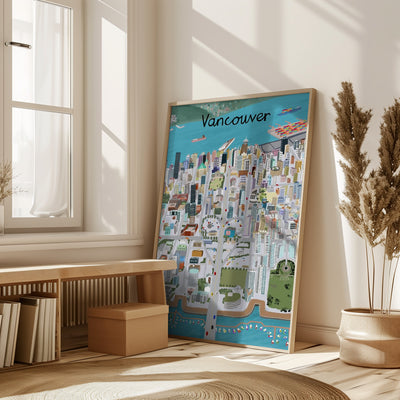 View Over Vancouver City by Artist Carla Daly