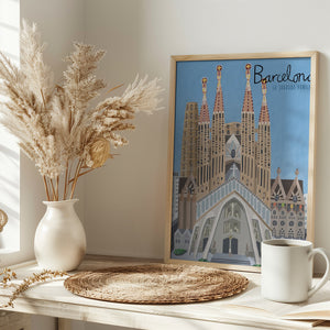 The Sagrada Familia, Barcelona by Artist Carla Daly