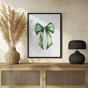 Green Bow Water Color