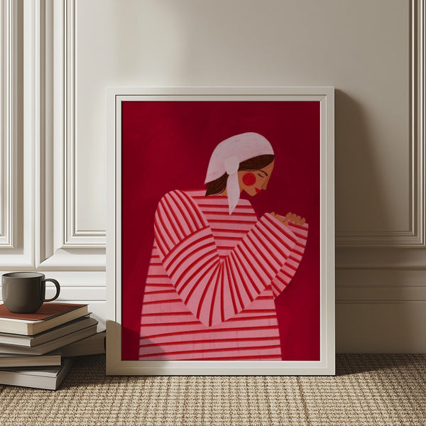 The Woman With the Red Stripes