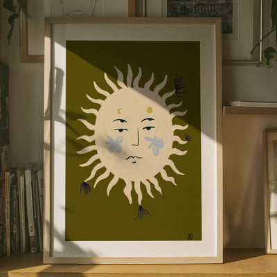 Suns Serene Face