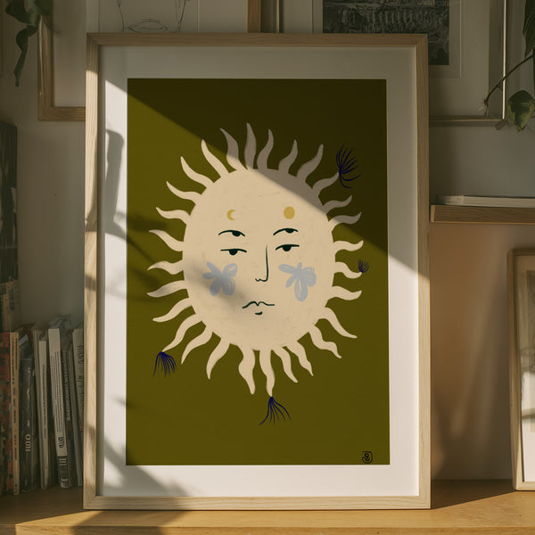 Suns Serene Face