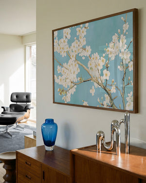 White Blossoms Blue Sky