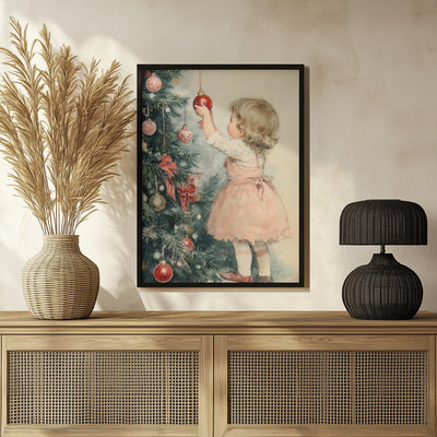 Young Girl At Christmas Eve