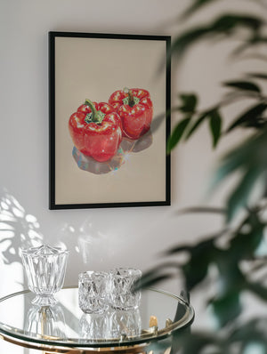 Sprudlende rød paprika