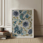 Floral Heritage paisley hazy blue pattern