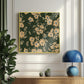 Floral Heritage bouquet forest green pattern