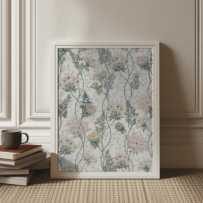 Floral Pattern With Intricate Botanical Designs