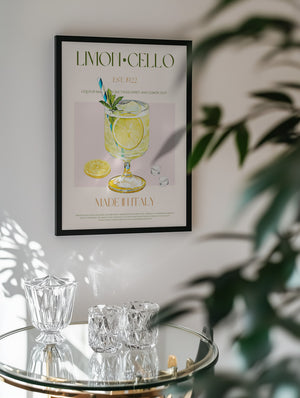 Illustration Of A Limoncello Drink