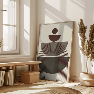 Brown Geometrical Shape Study