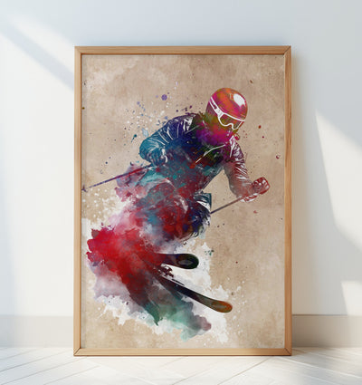 Ski sport art 1