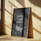 Text Art POSITIVE MIND POSITIVE LIFE