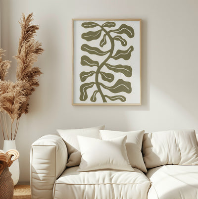 Wind Kissed Plant / Olive Green