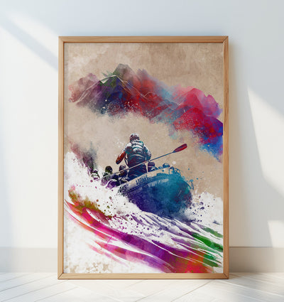 Sport Boats Rafting Art