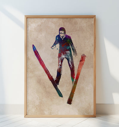 Sport Ski Jumper Art