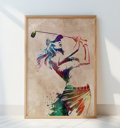 Sport Golf Player Art