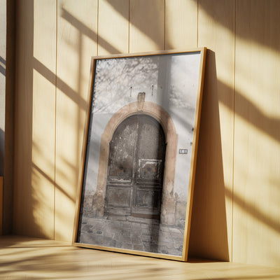 Old brown door Gallipoli, Italy