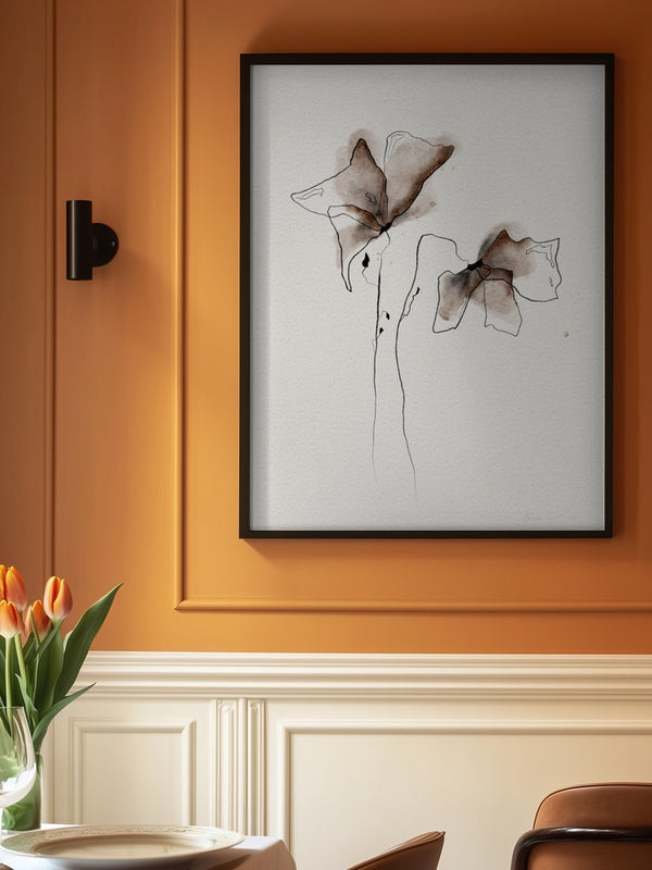 A Colorful Watercolor Floral Painting