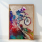 MTB Biker Art Cycling Sport 5