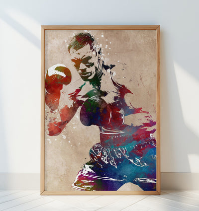 Boxing sport art