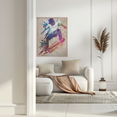 Skateboard sport art