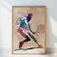 Tennis sport art