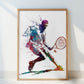 Tennis sport art