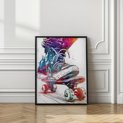 Skateboard sport art