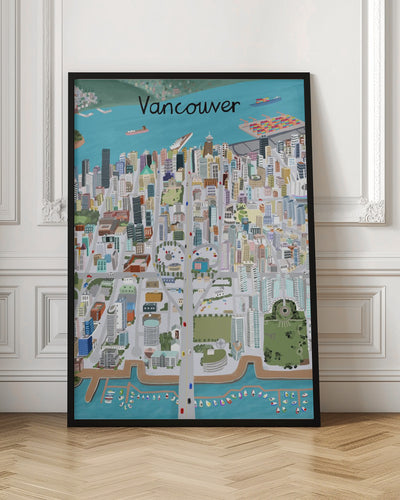 View Over Vancouver City by Artist Carla Daly