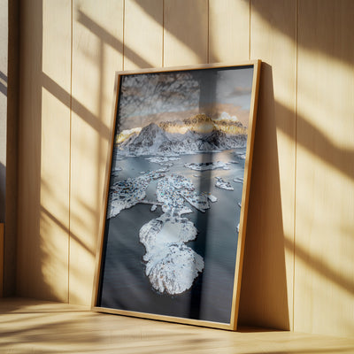 Snow covered islands