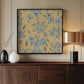 Floral Heritage bouquet vintage blue pattern