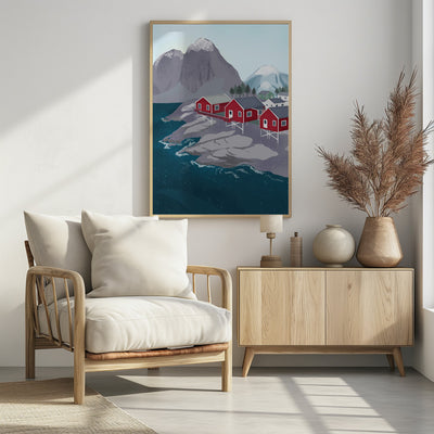 Norske hus i Lofoten