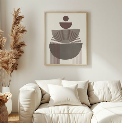 Brown Geometrical Shape Study