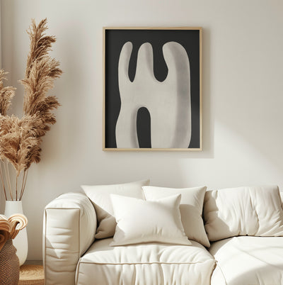 Abstract White Sculpture Scream