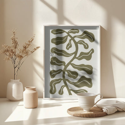Wind Kissed Plant / Olive Green