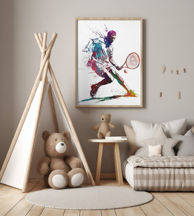 Tennis sport art