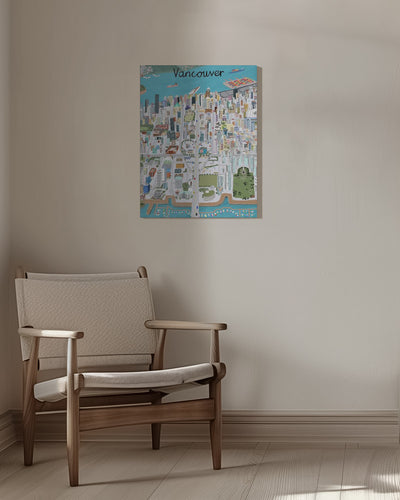 View Over Vancouver City by Artist Carla Daly