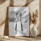 Ski Snow Alps Black and White